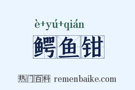 鳄鱼钳是什么意思的图片